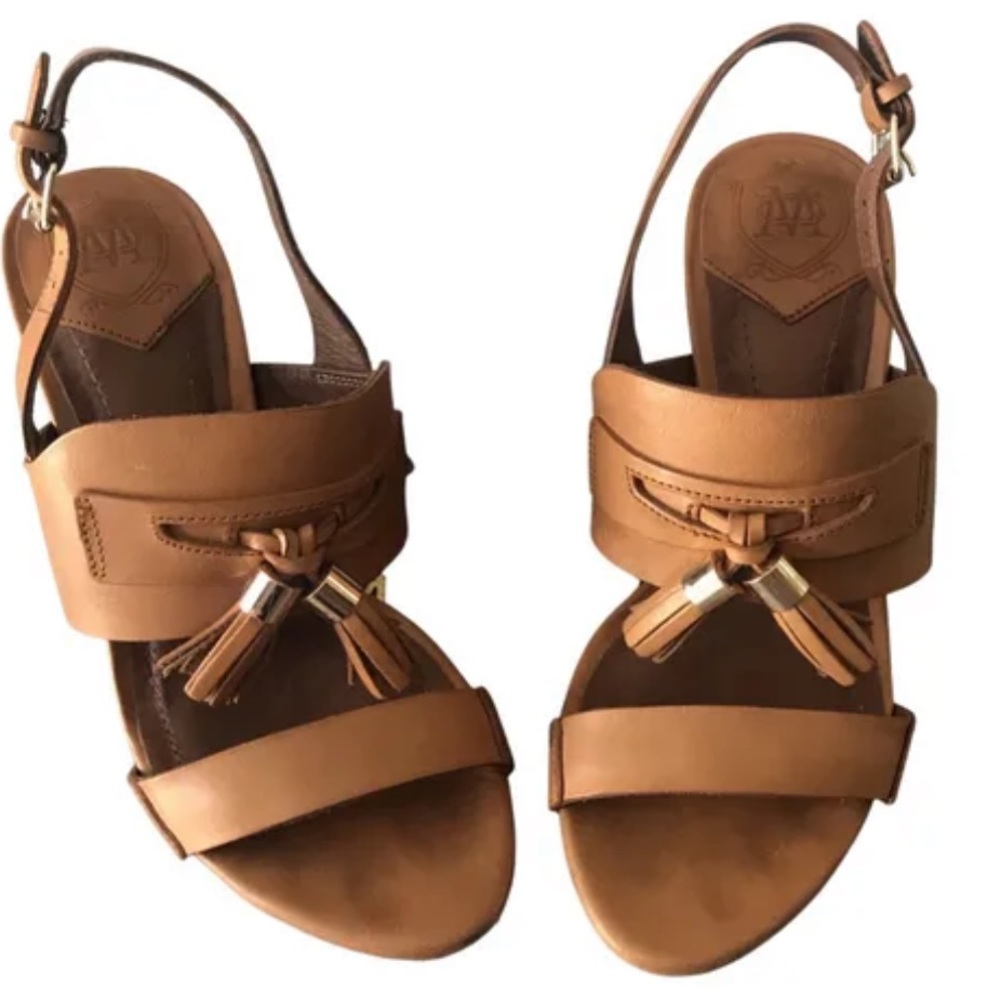 Massimo Dutti Leather Sandals Size 10